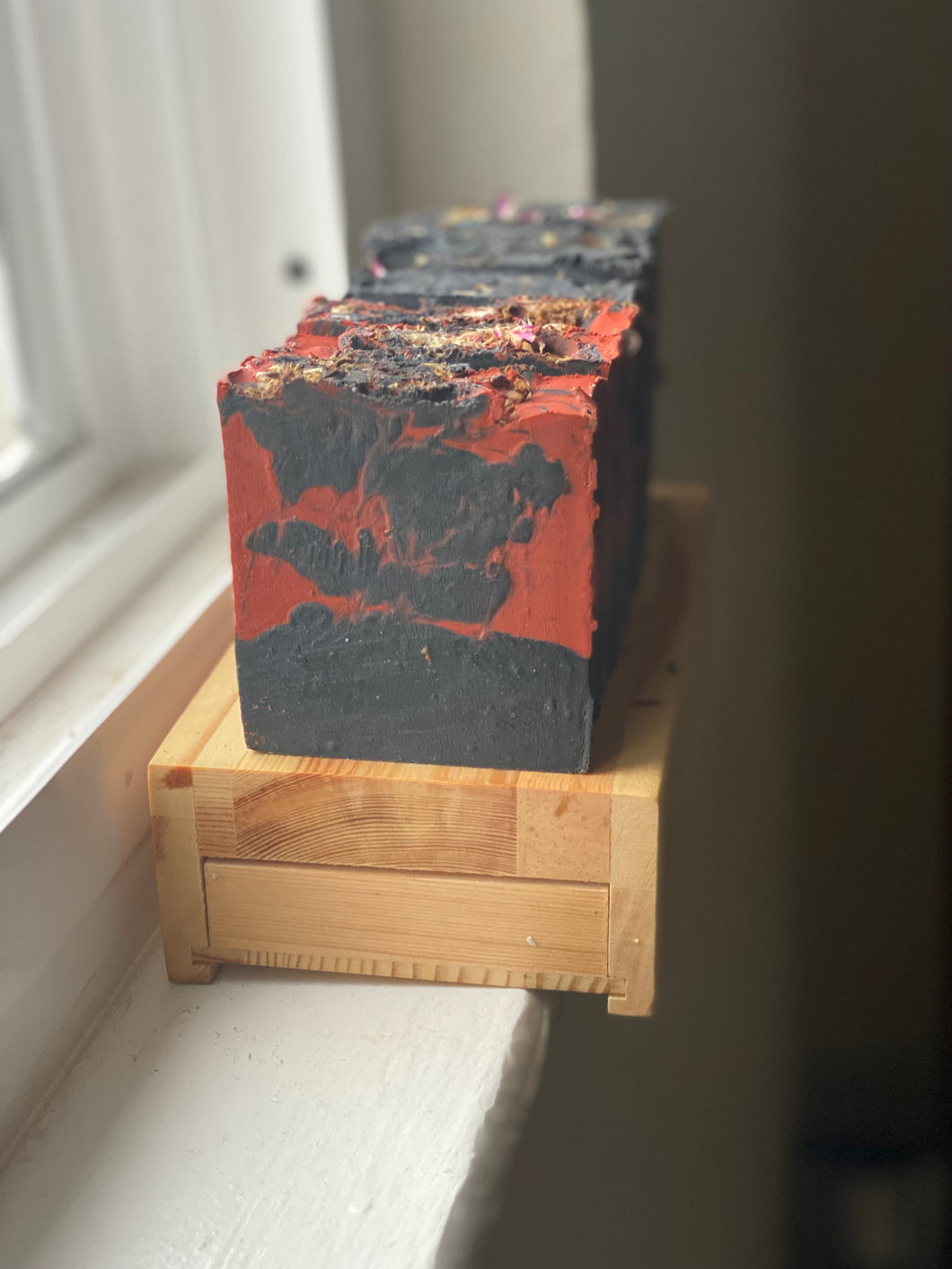 Black Activated Charcoal Rose Soap
