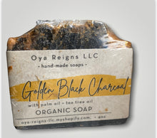 Load image into Gallery viewer, Goldens Black Calendula Activated Charcoal Soap

