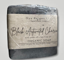 Load image into Gallery viewer, Black Activated Charcoal Facial Bar Soap for Acne
